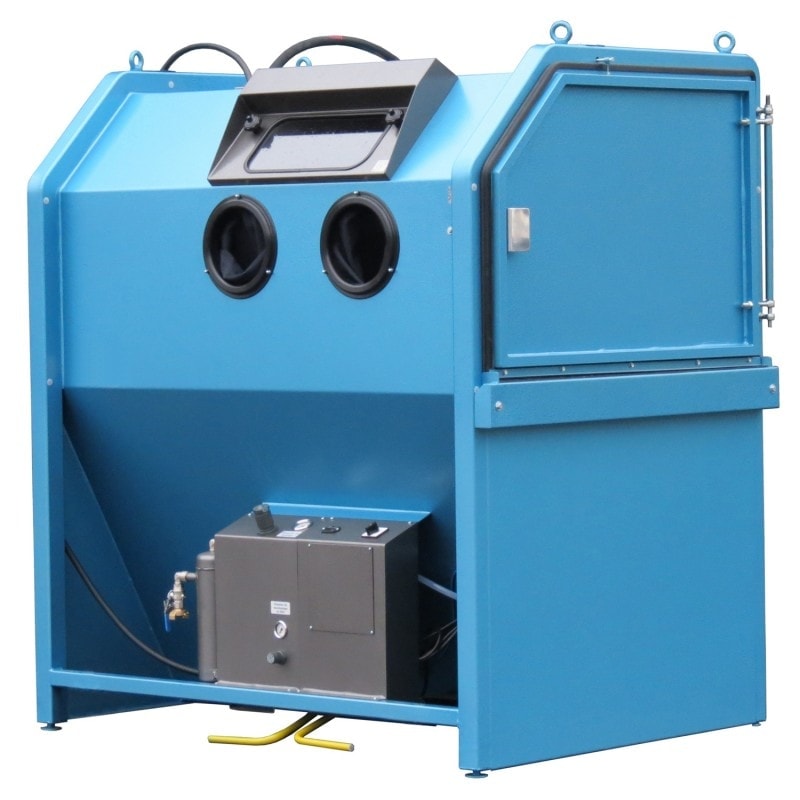Cabine de sablage d'atelier électropneumatique avec aspiration intégrée  390l OT104 OTMT 01L03920