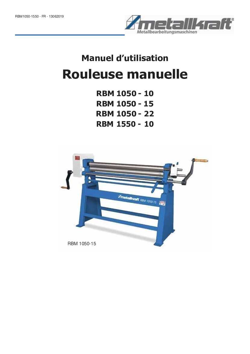 Rouleuse asymétrique Metallkraft RBM 1050-30 E - Optimachines